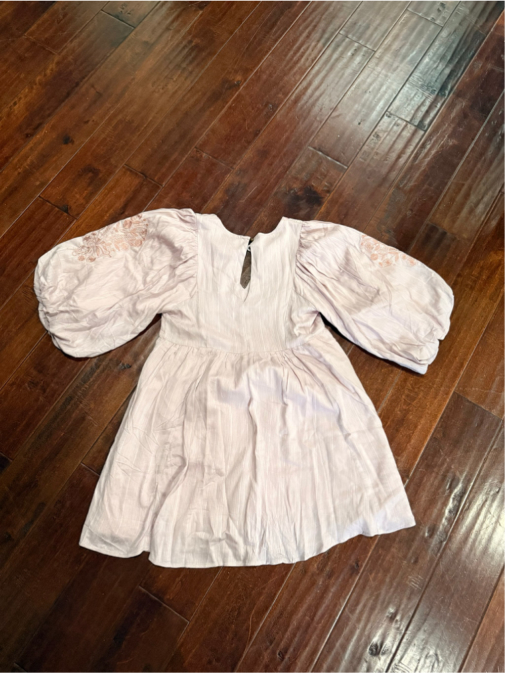 Women's Current Terra Mini Dress Size S Pink Beige Embroidered Boho - Picture 5 of 6